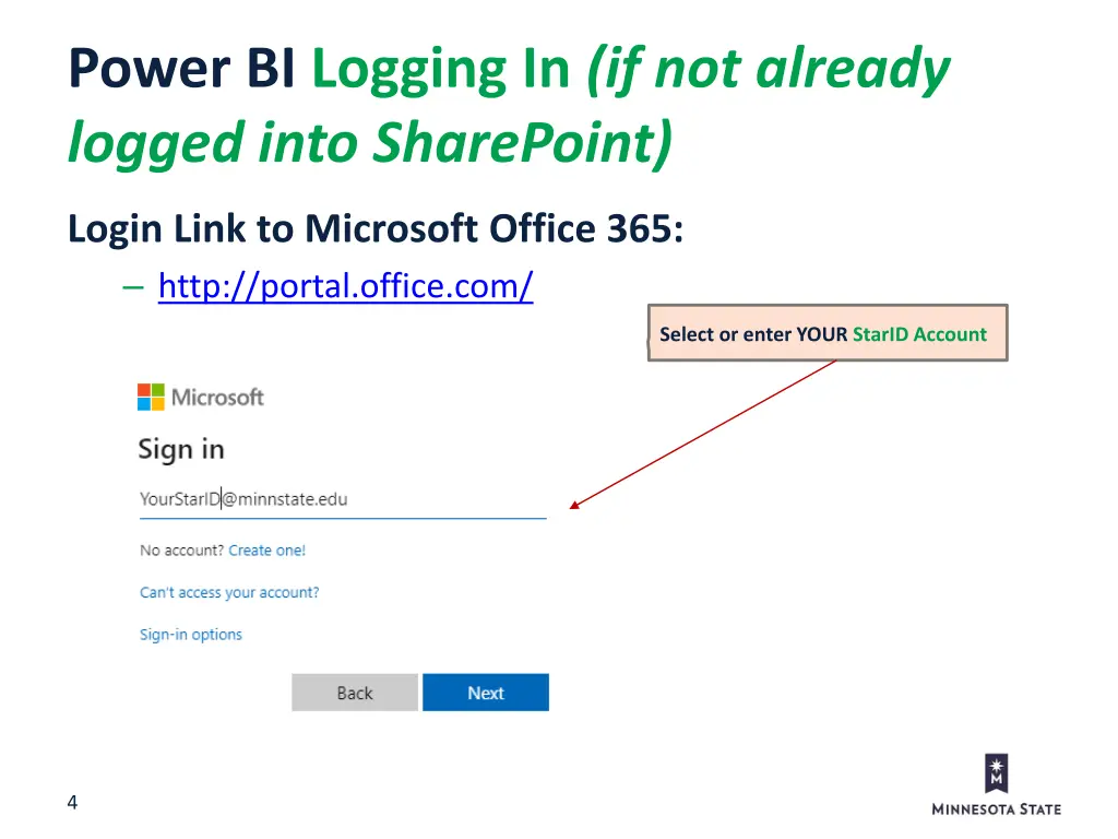 power bi logging in if not already logged into