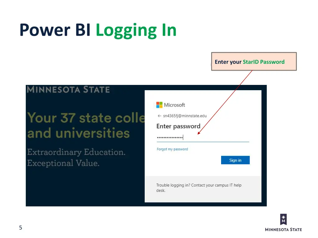 power bi logging in