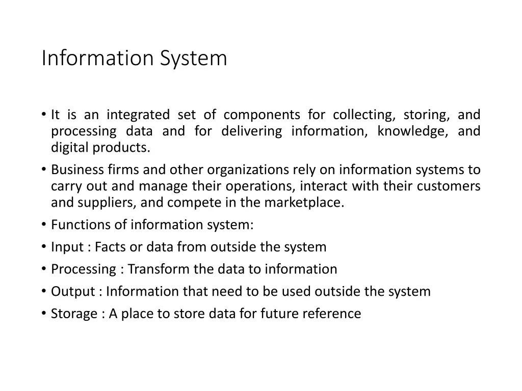 information system