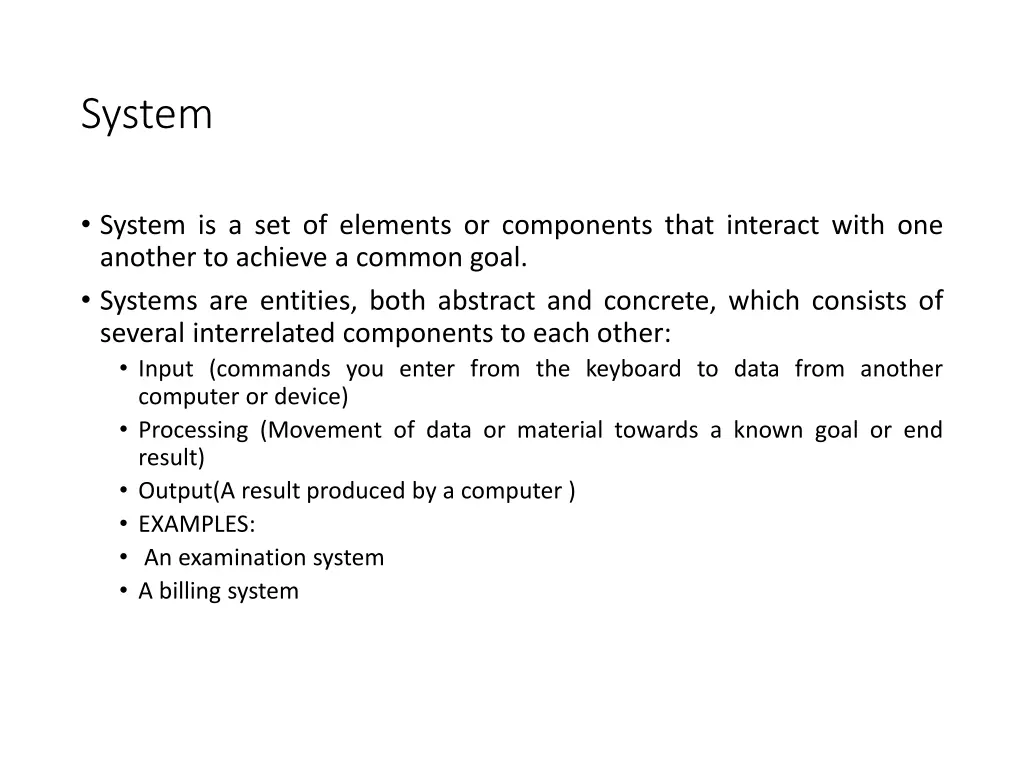 system