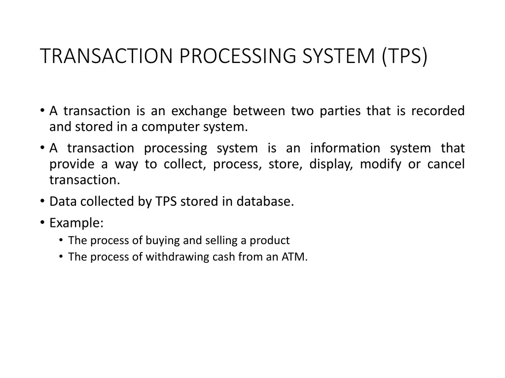 transaction processing system tps