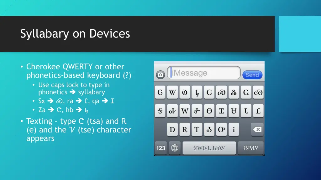 syllabary on devices