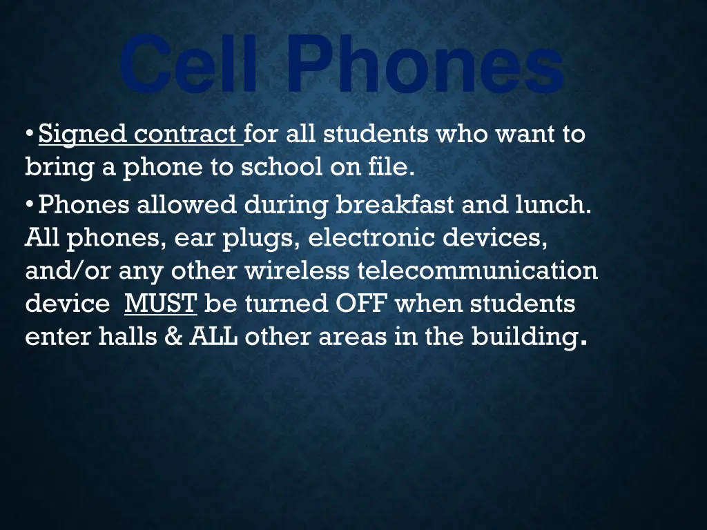 cell phones