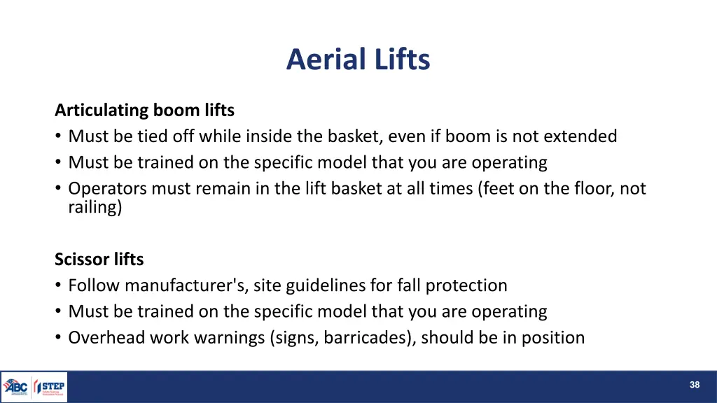 aerial lifts