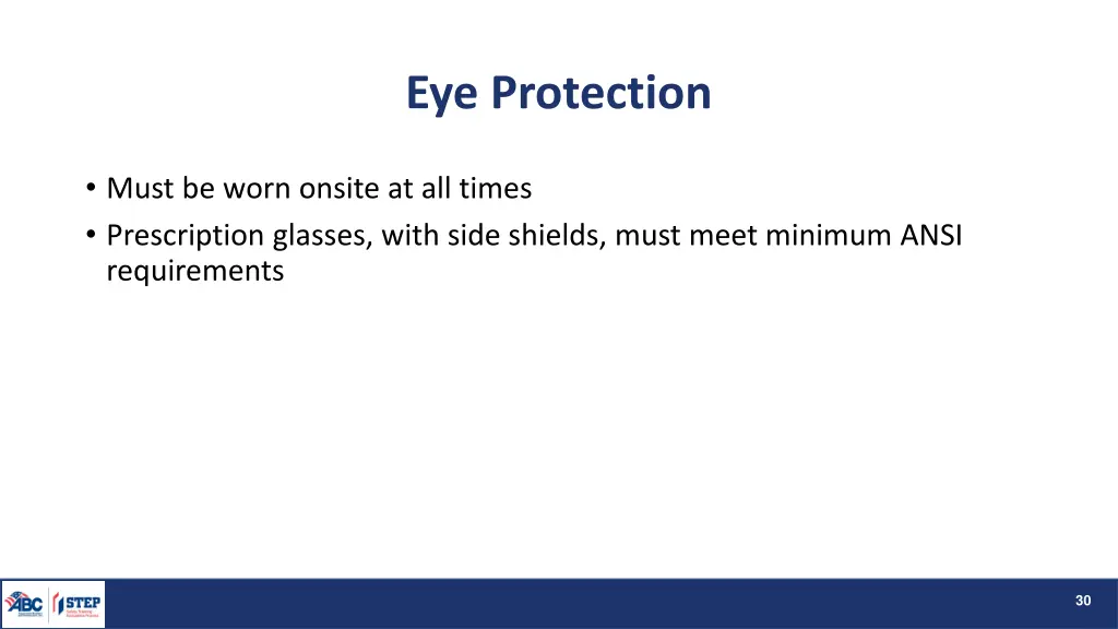 eye protection