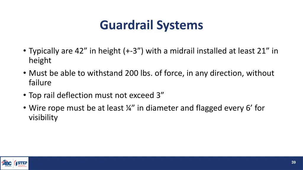 guardrail systems