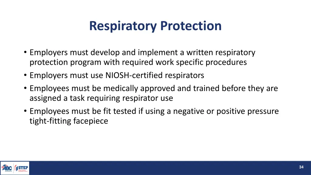 respiratory protection