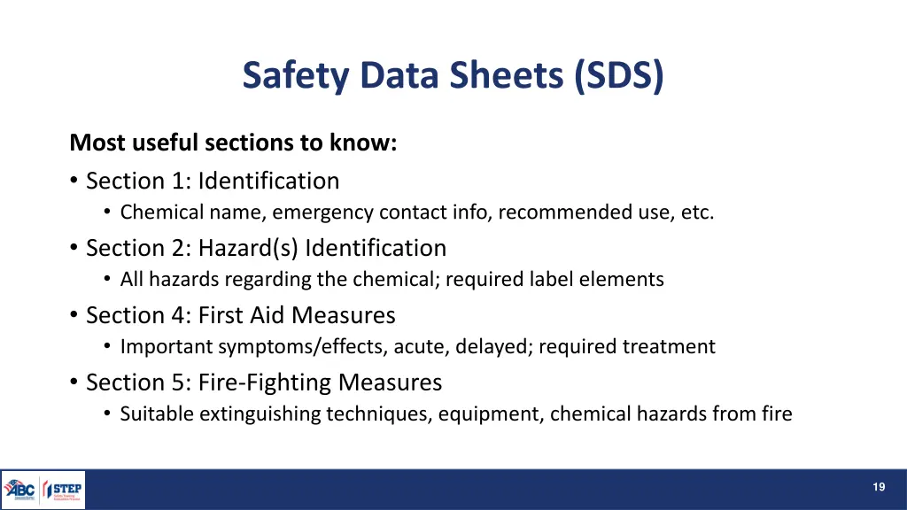 safety data sheets sds 1