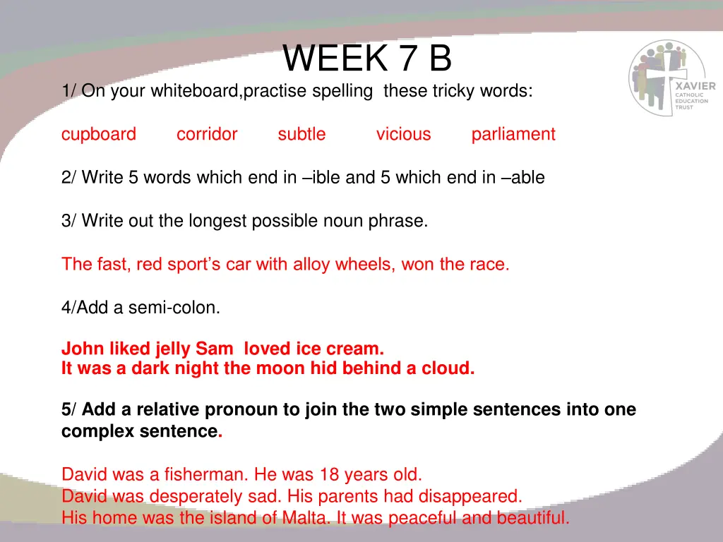 week 7 b