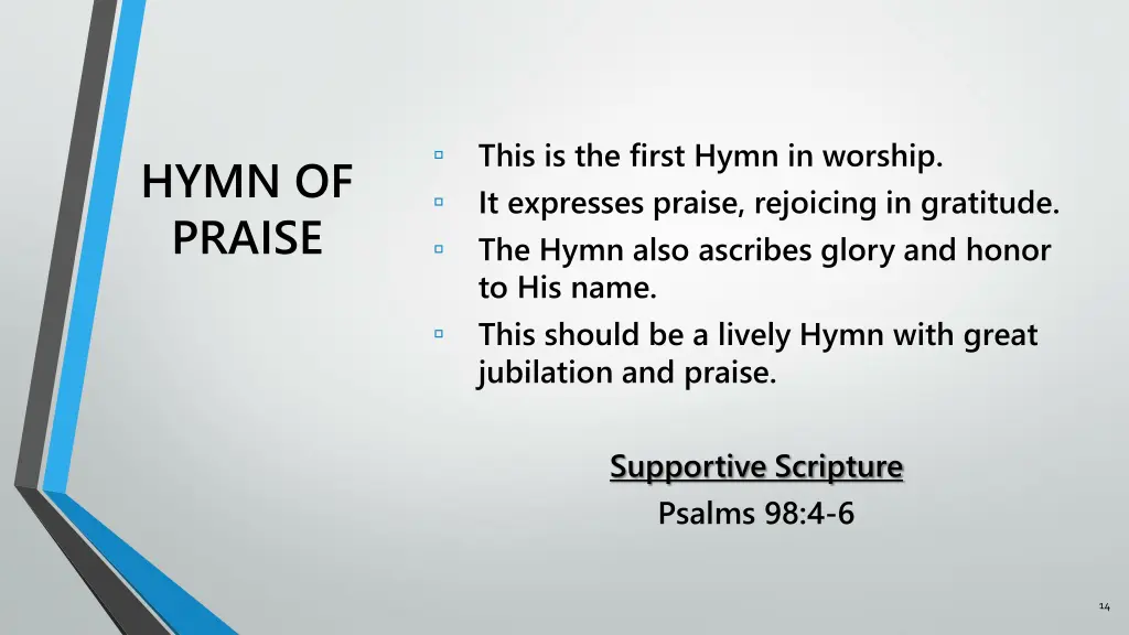 this is the first hymn in worship it expresses