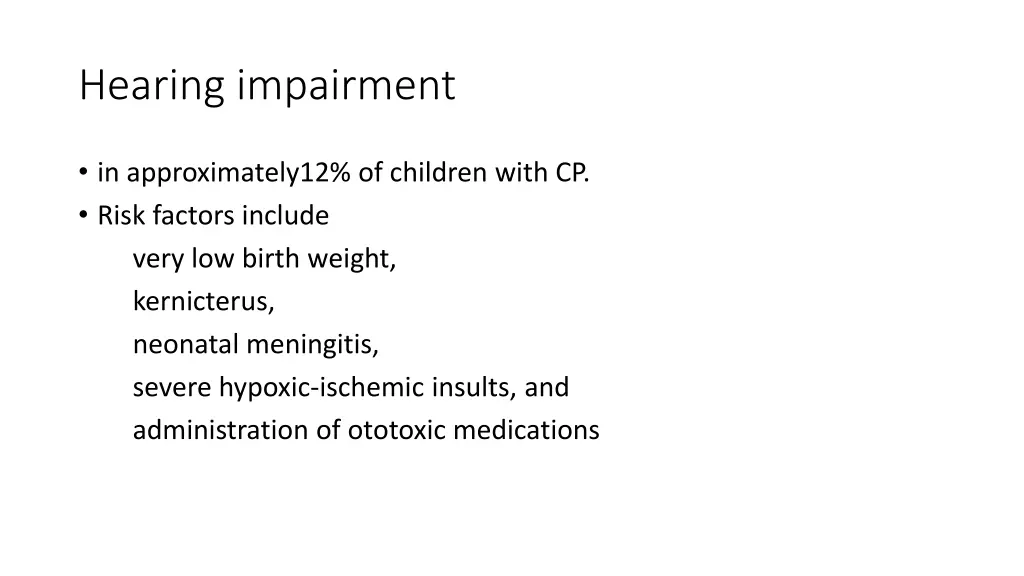 hearing impairment