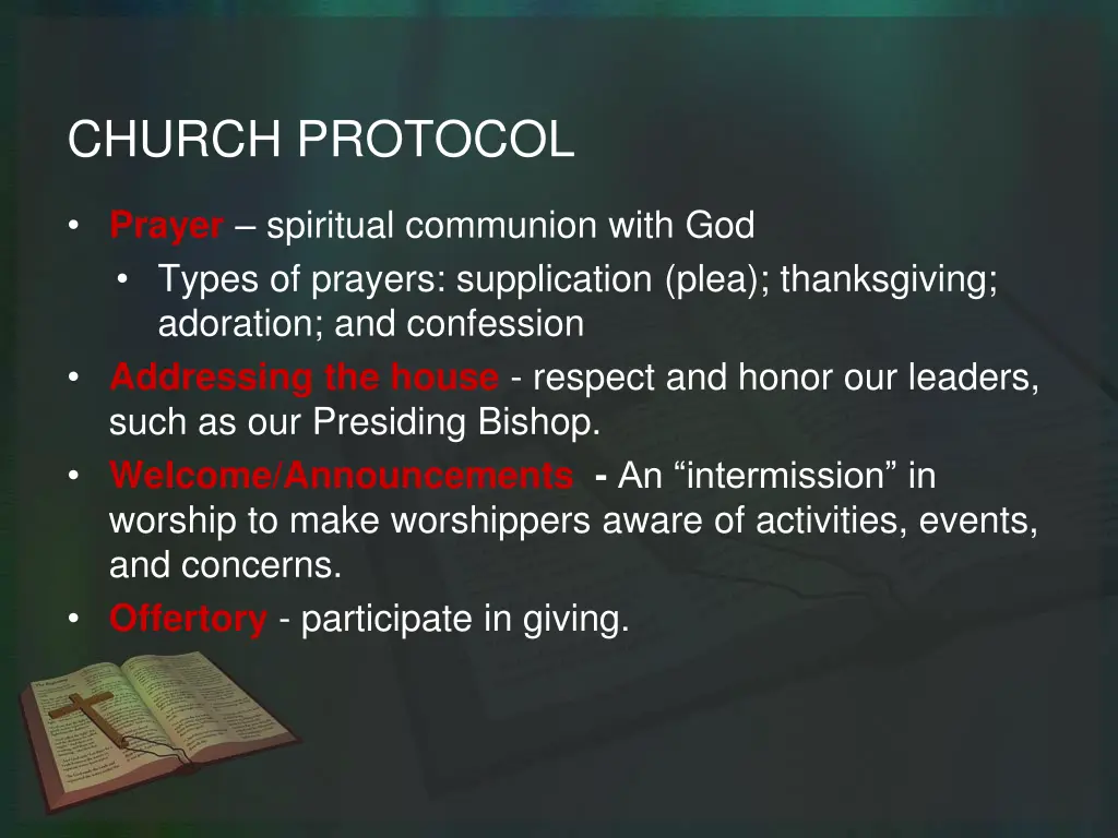 church protocol 1