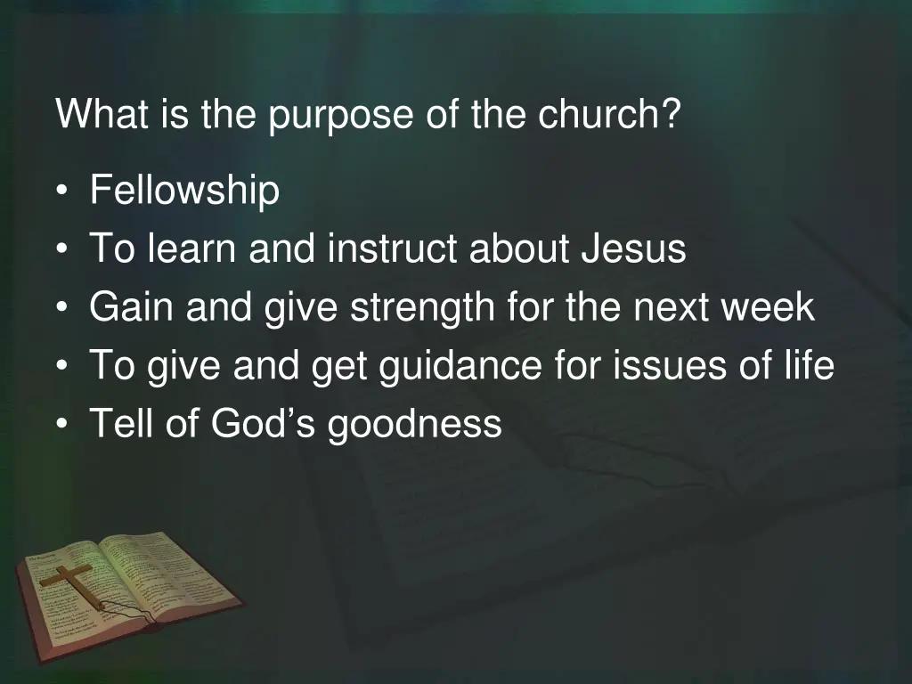 what is the purpose of the church