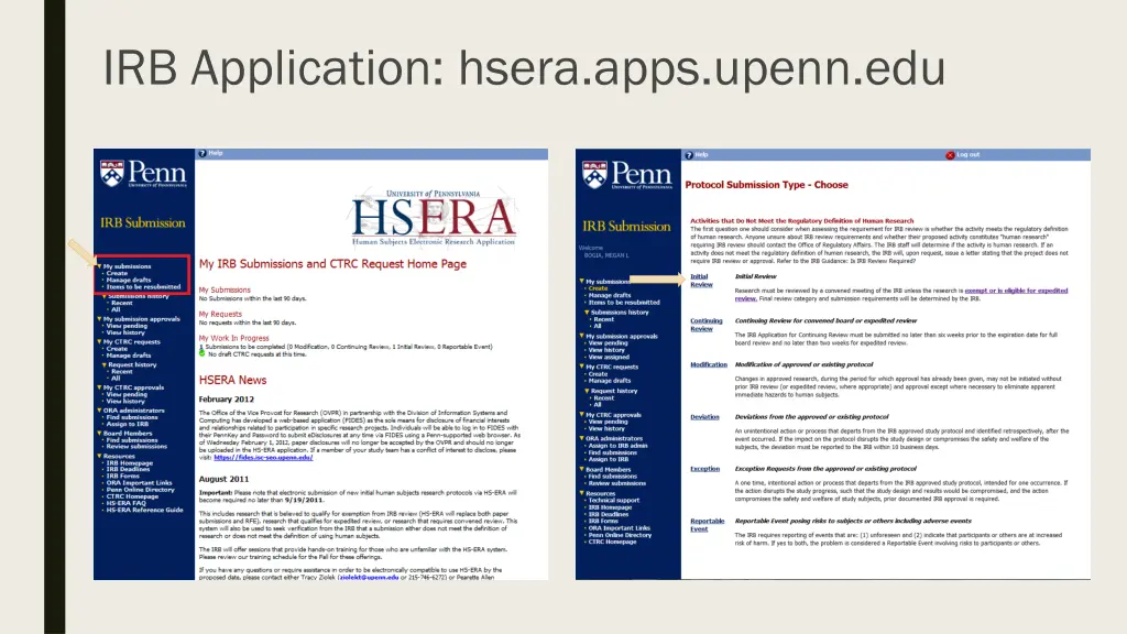 irb application hsera apps upenn edu