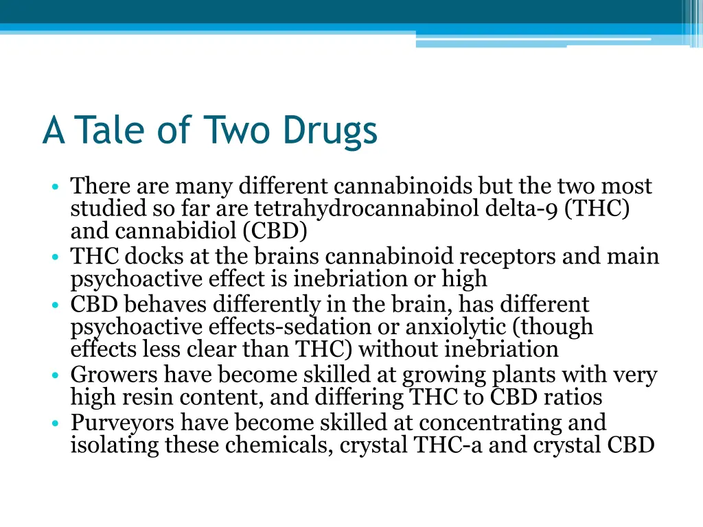 a tale of two drugs