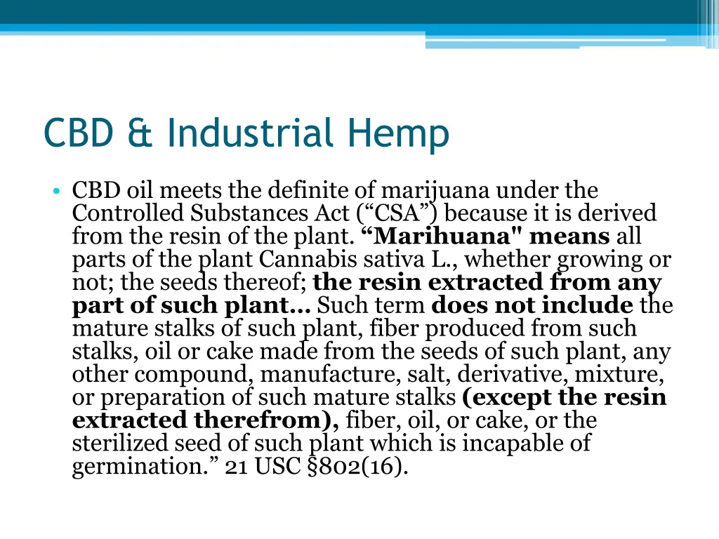 cbd industrial hemp