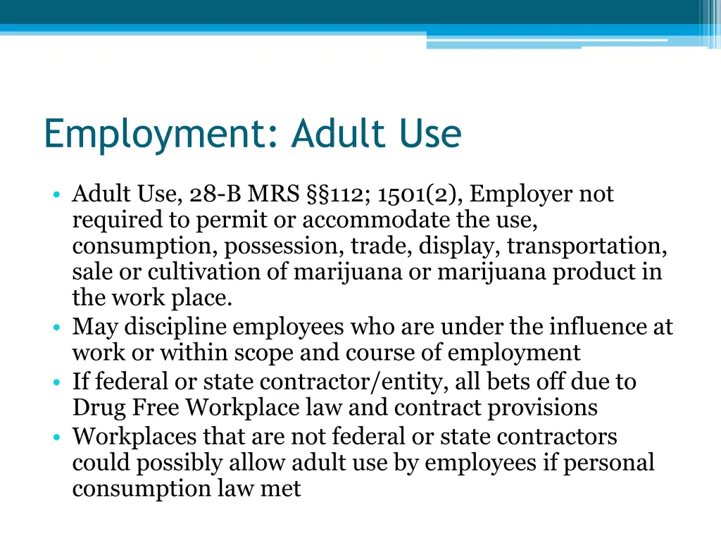 employment adult use