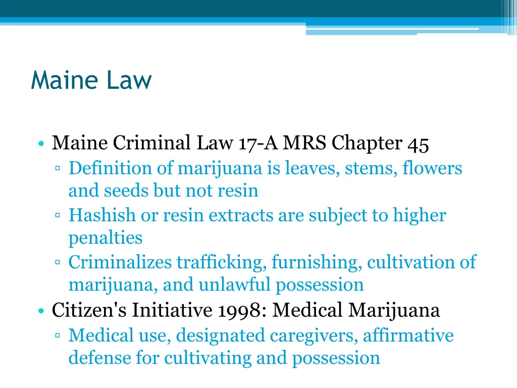 maine law