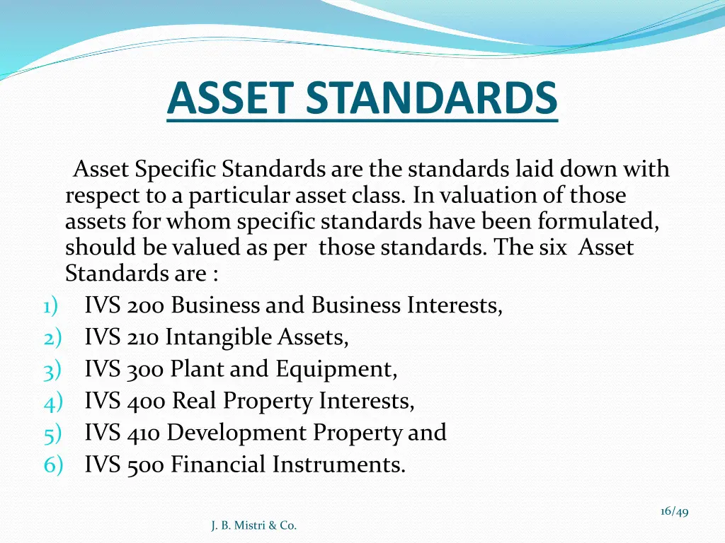 asset standards