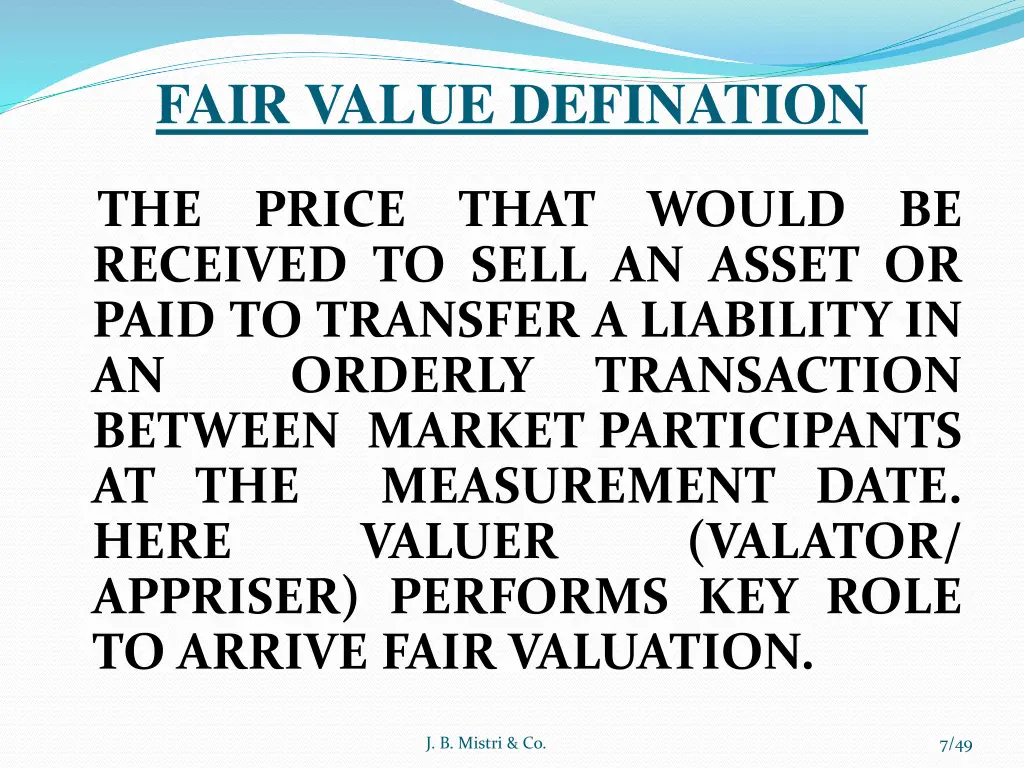 fair value defination