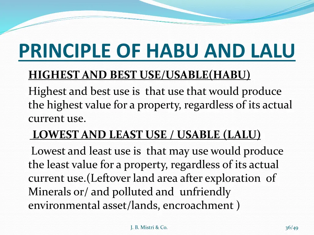 principle of habu and lalu