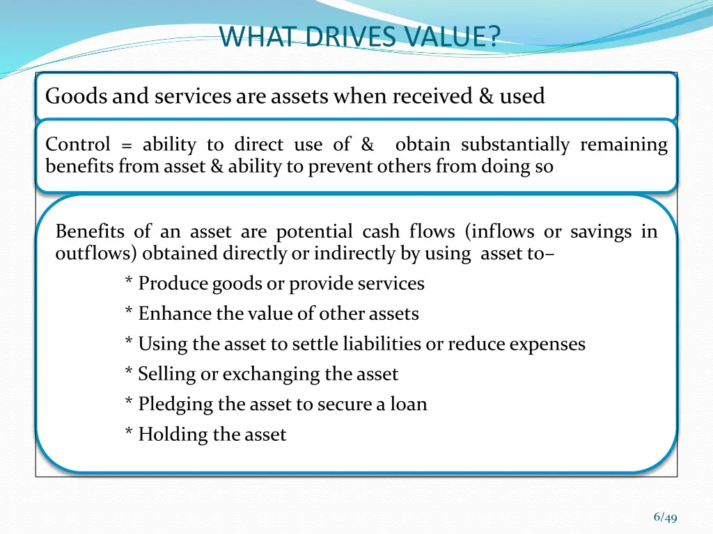 what drives value