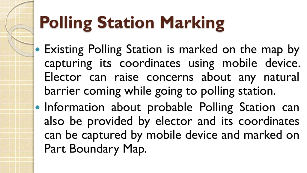 polling station marking