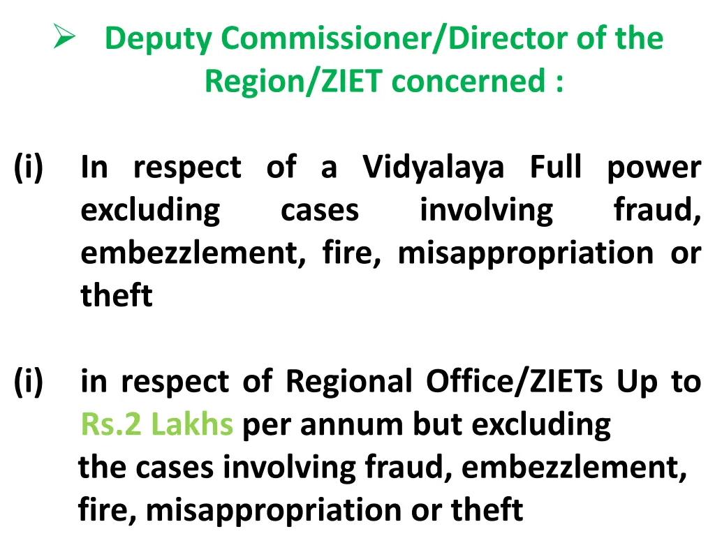 deputy commissioner director of the region ziet