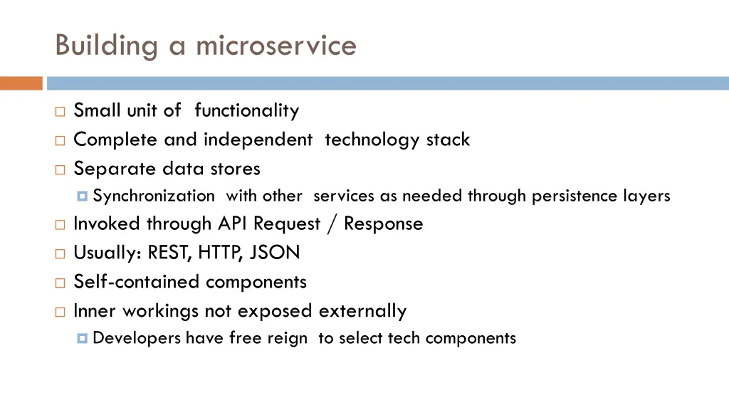 building a microservice