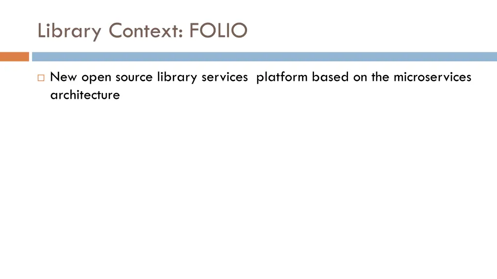 library context folio