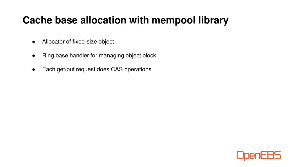 cache base allocation with mempool library