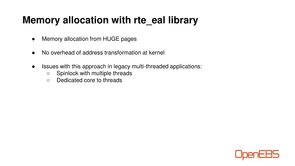 memory allocation with rte eal library