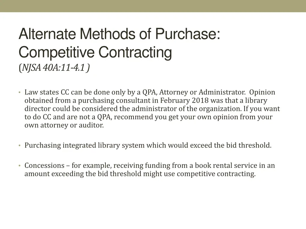 alternate methods of purchase competitive