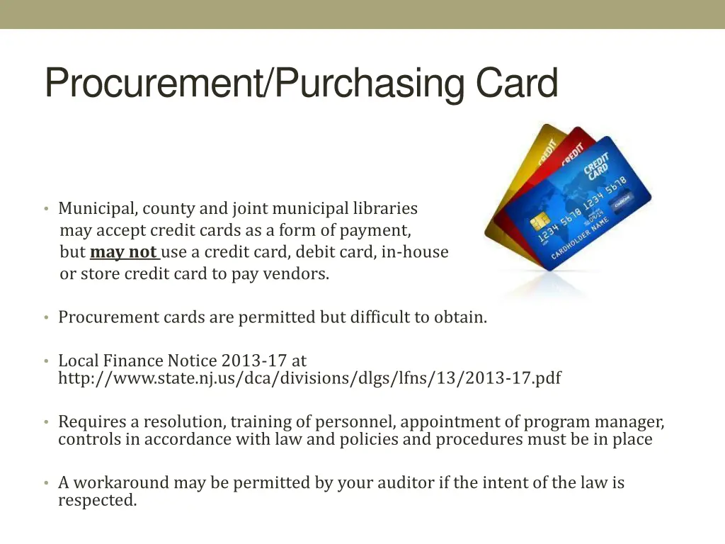 procurement purchasing card