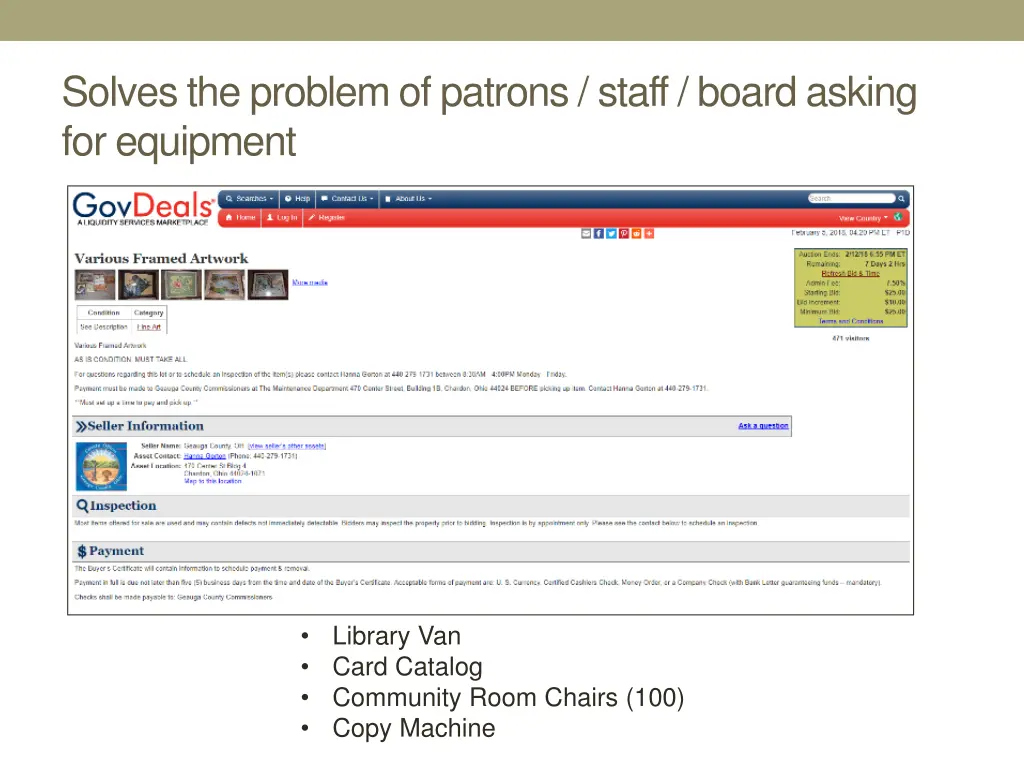 solves the problem of patrons staff board asking