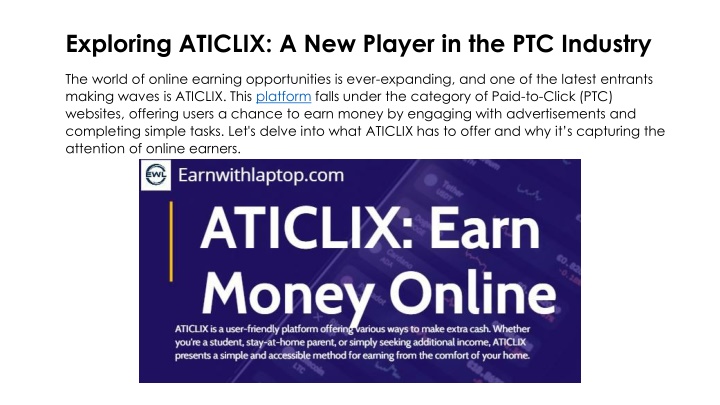 exploring aticlix a new player in the ptc industry