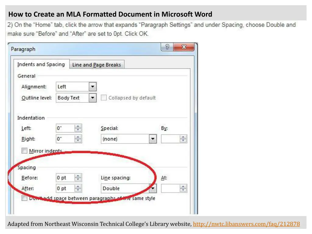 how to create an mla formatted document 1