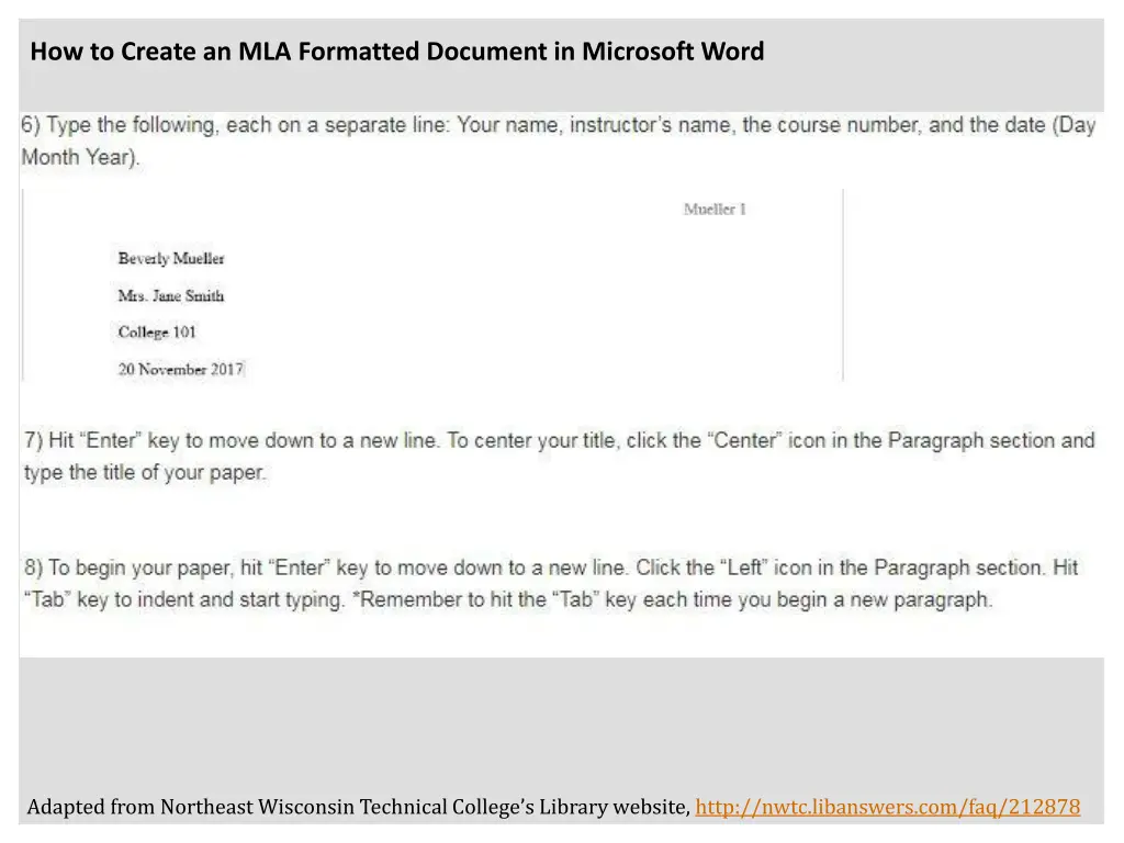 how to create an mla formatted document 4