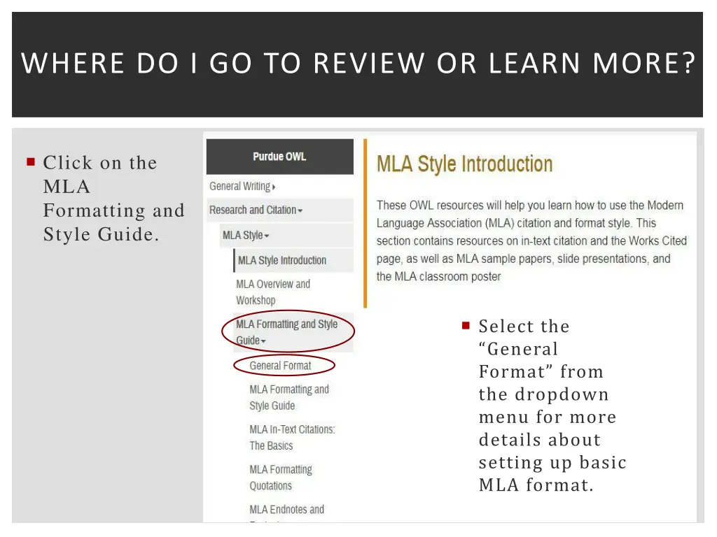 where do i go to review or learn more 2