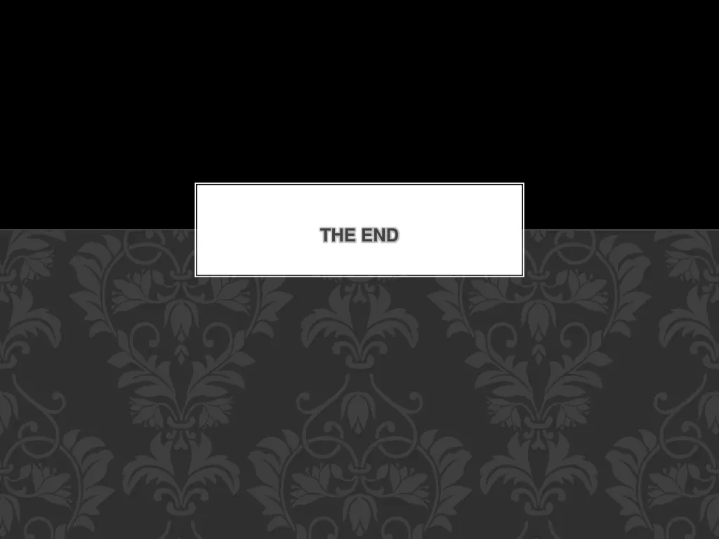 the end