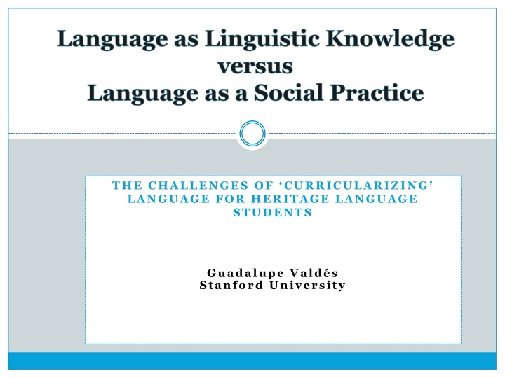 the challenges of curricularizing language