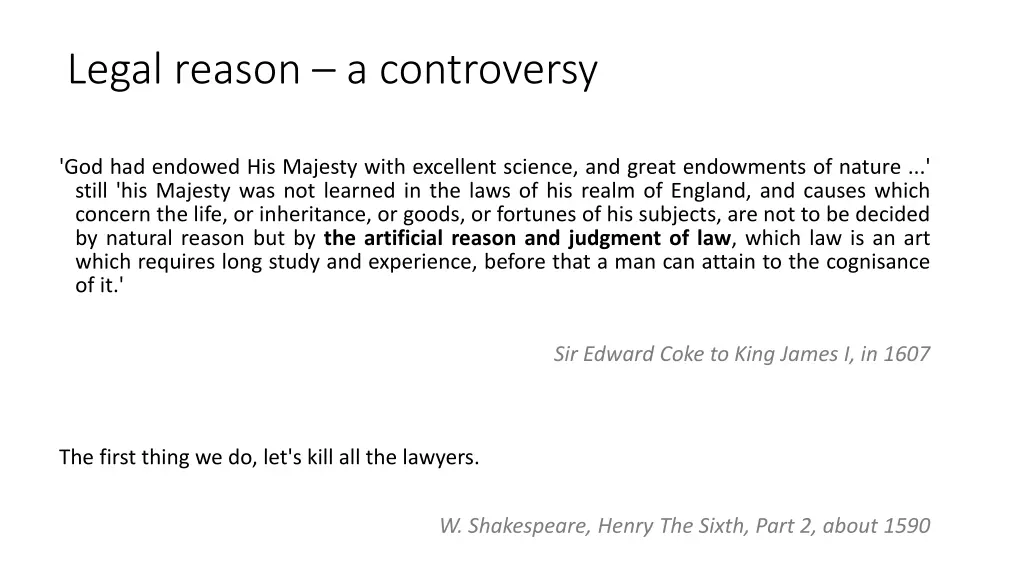 legal reason a controversy