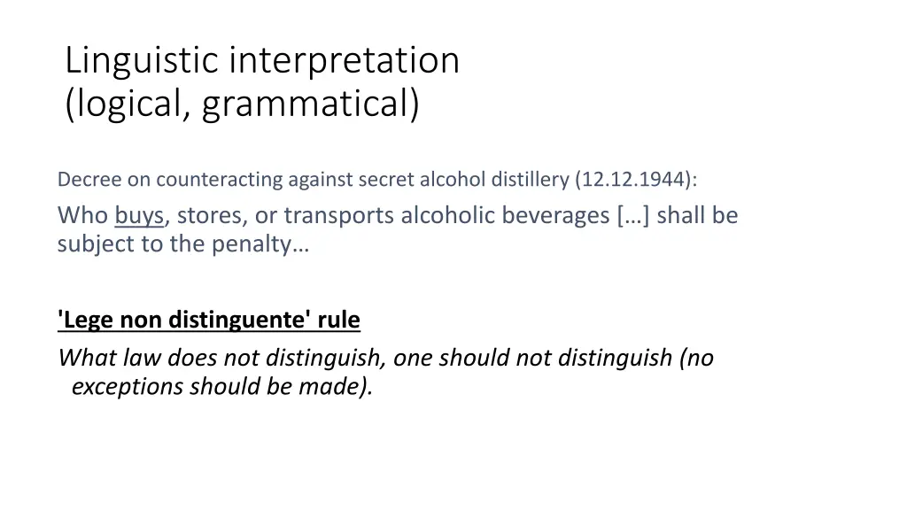 linguistic interpretation logical grammatical 1