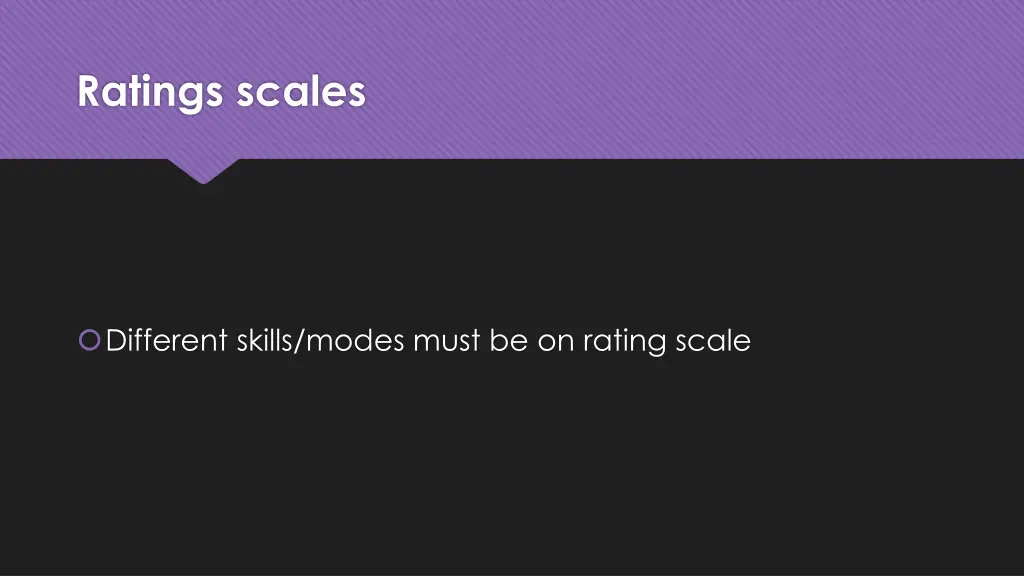 ratings scales