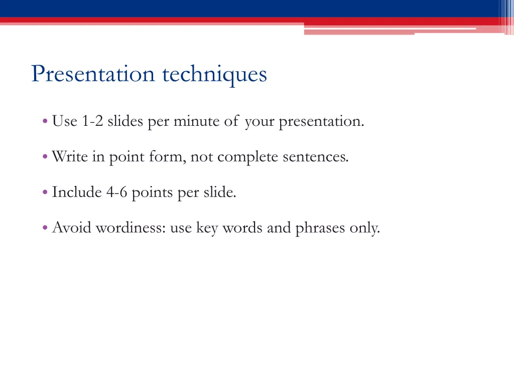 presentation techniques 2