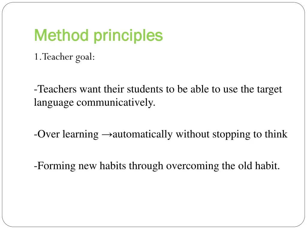 method principles method principles