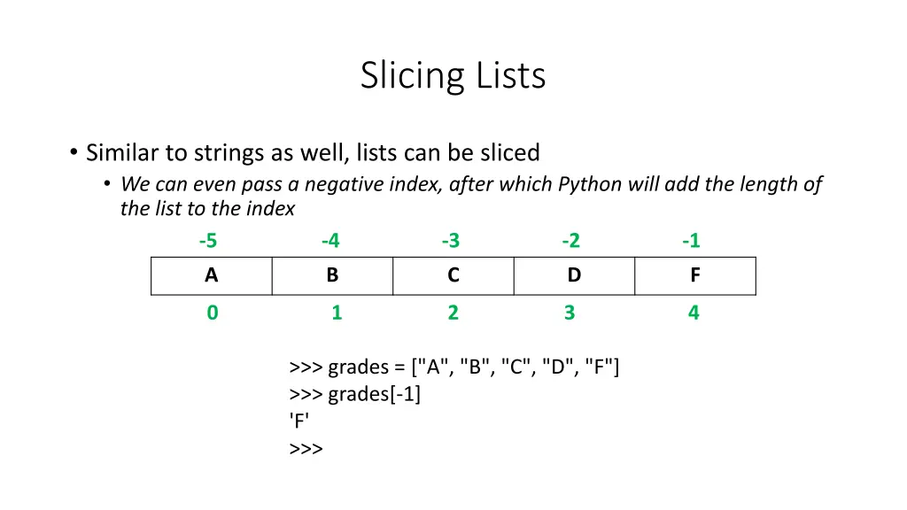 slicing lists 4