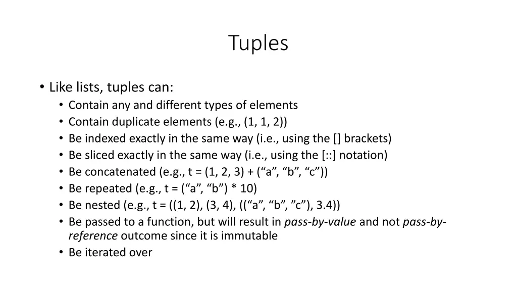 tuples 1