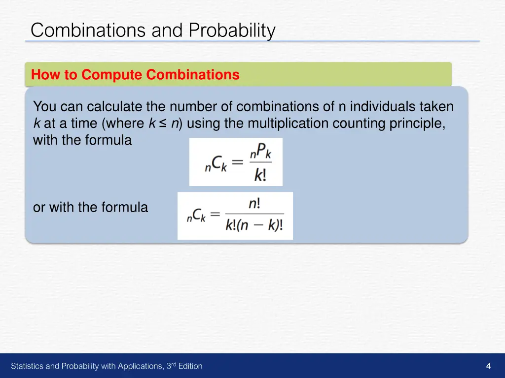 combinations and probability 2