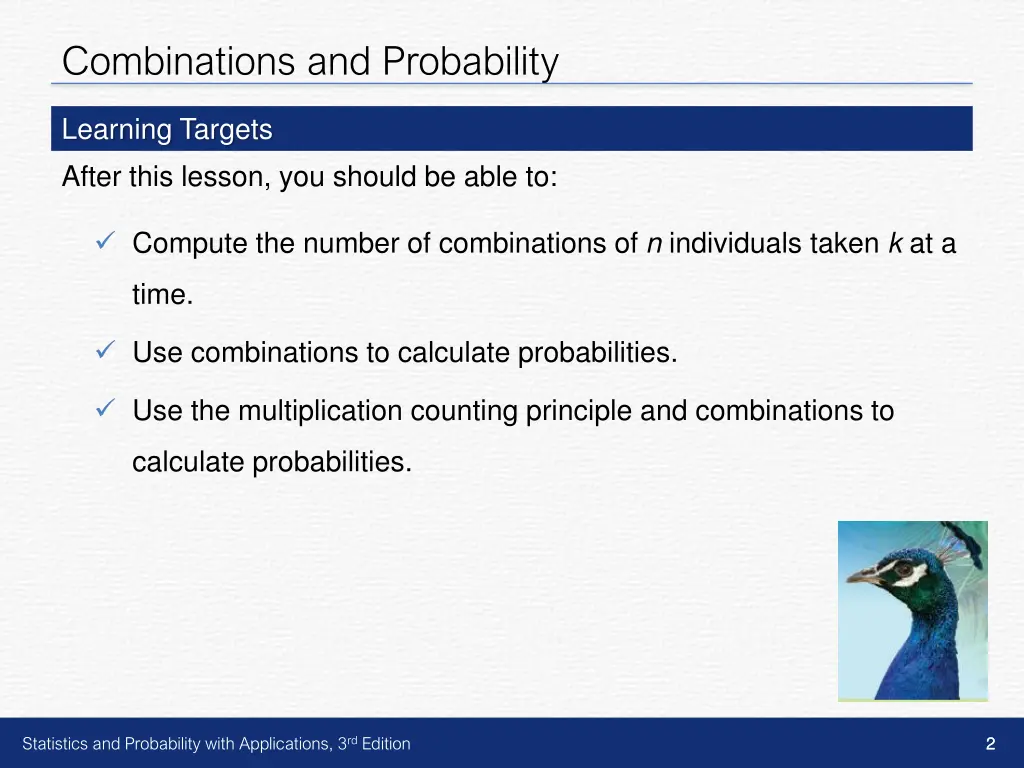 combinations and probability